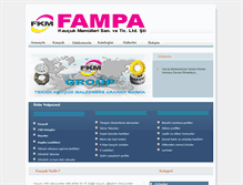 Tablet Screenshot of fampa.com.tr